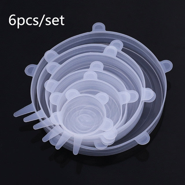 6Pcs Reusable Silicon Lids - Homegenics