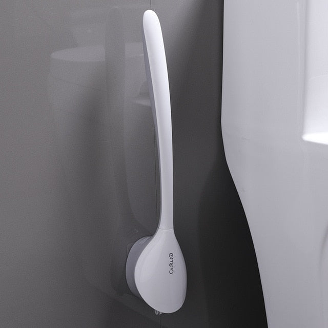 Wall Mounted Silicone Toilet Brush Cleaner - Homegenics