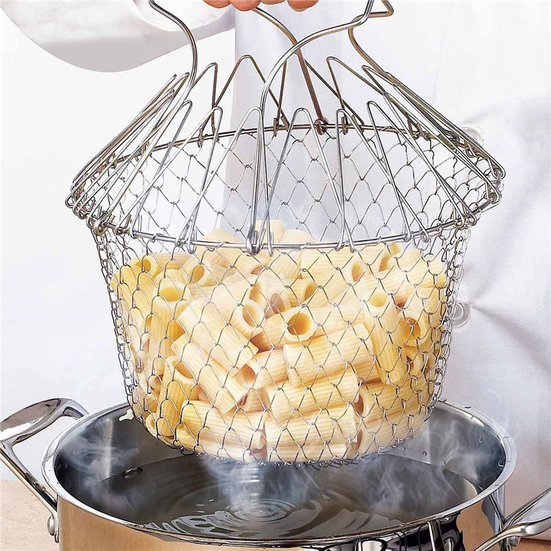 Fold-able Rinse Strainer Basket - Homegenics