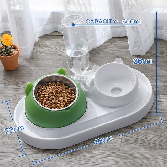 600ml Pet Bowl Automatic Water Bottle and Feeder - Homegenics