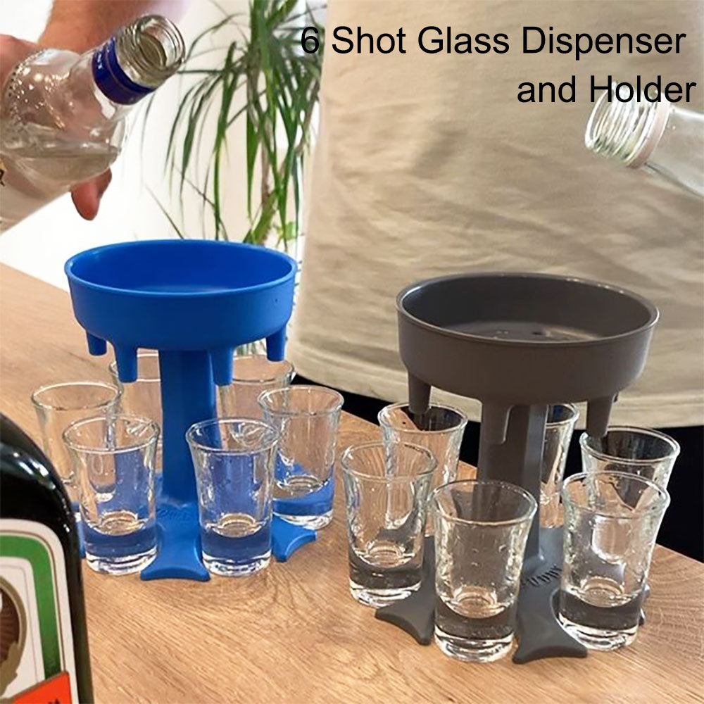 6 Shot Glass Dispenser Holder - Homegenics