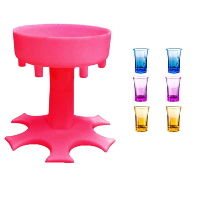 6 Shot Glass Dispenser Holder - Homegenics