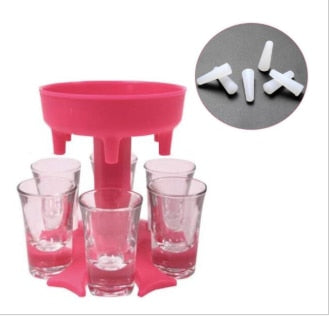 6 Shot Glass Dispenser Holder - Homegenics