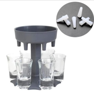 6 Shot Glass Dispenser Holder - Homegenics