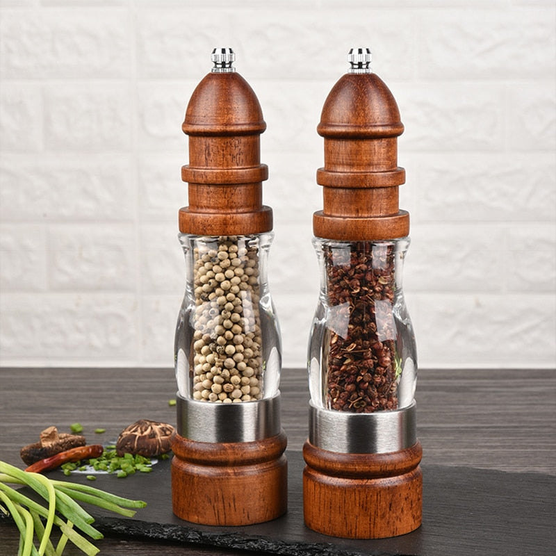 Wooden Salt and Pepper Grinder Set - Homegenics