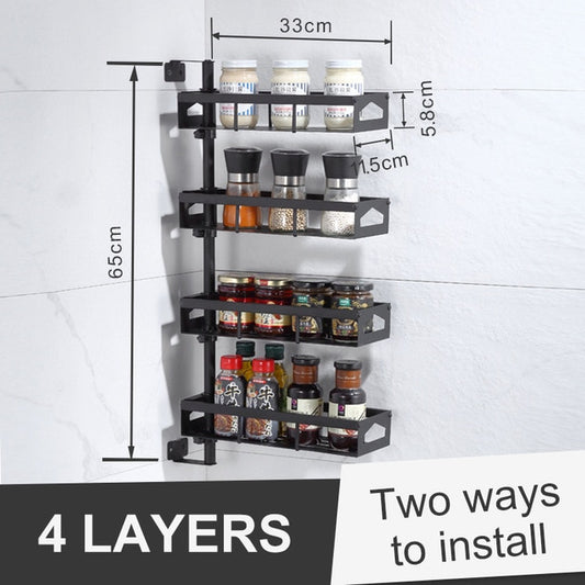 2/4 Layer Kitchen Rotating Storage Rack